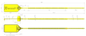 Pull tight seals BANKSEAL V2 tamper evident security seal (control seal)